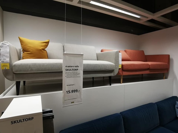 Skultorp sofa fra IKEA